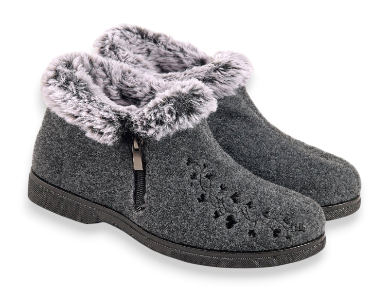 Ботинки Rai shoes (37-41) T2202 сірий (зима)