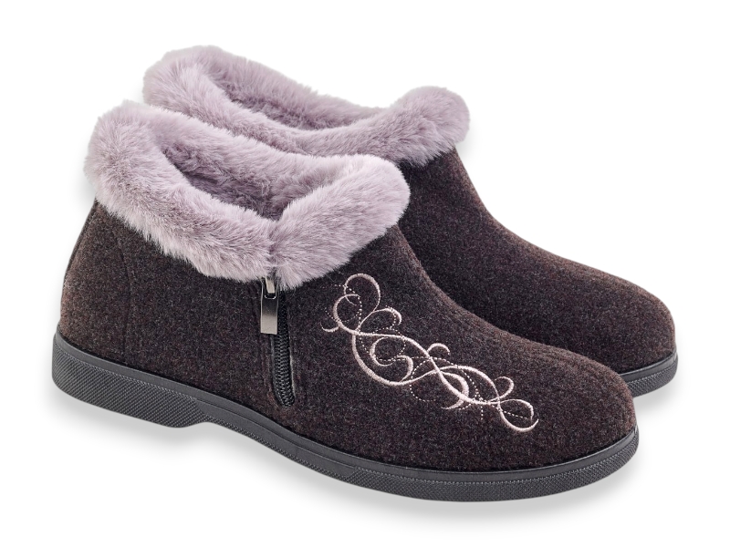 Ботинки Rai shoes (37-41) 2203 коричневий (зима)
