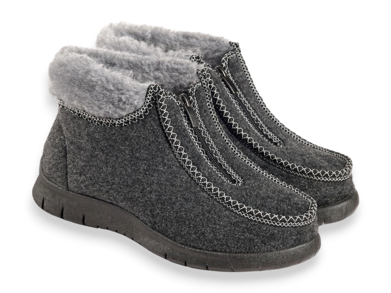 Ботинки Rai shoes (38-42) DL3101 сірий (зима)