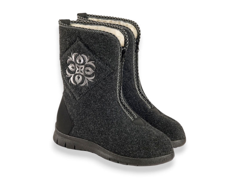 Ботинки Rai shoes (38-42) DL3201 сірий (зима)
