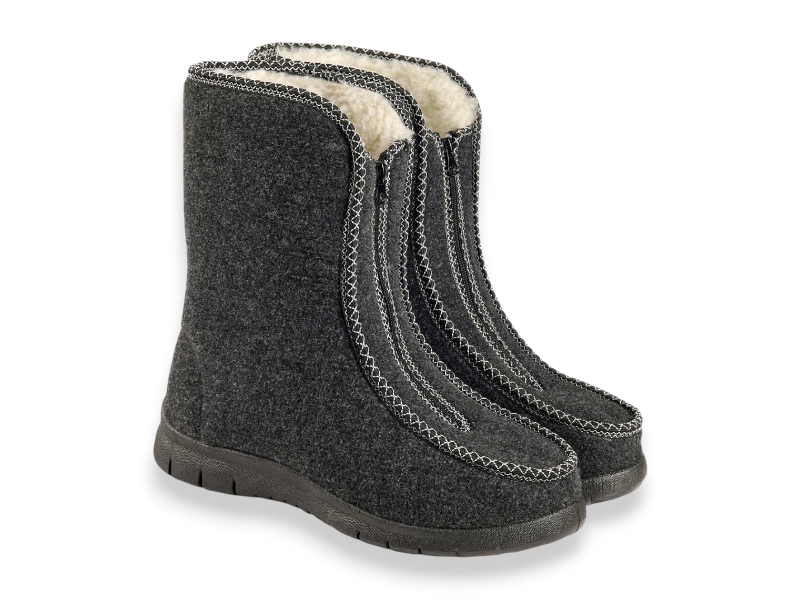 Ботинки Rai shoes (38-42) DL3202 сірий (зима)