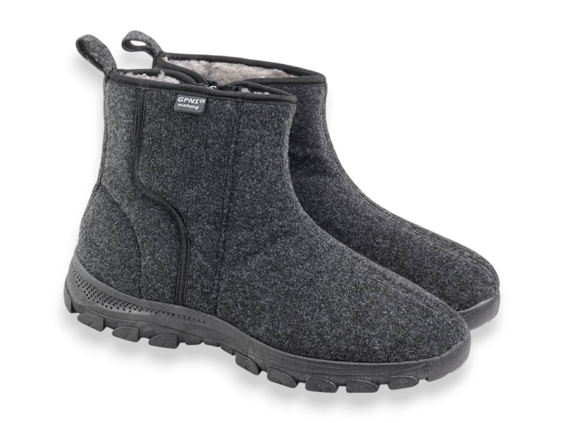 Ботинки Rai shoes (41-45) MA1102 сірий (зима)