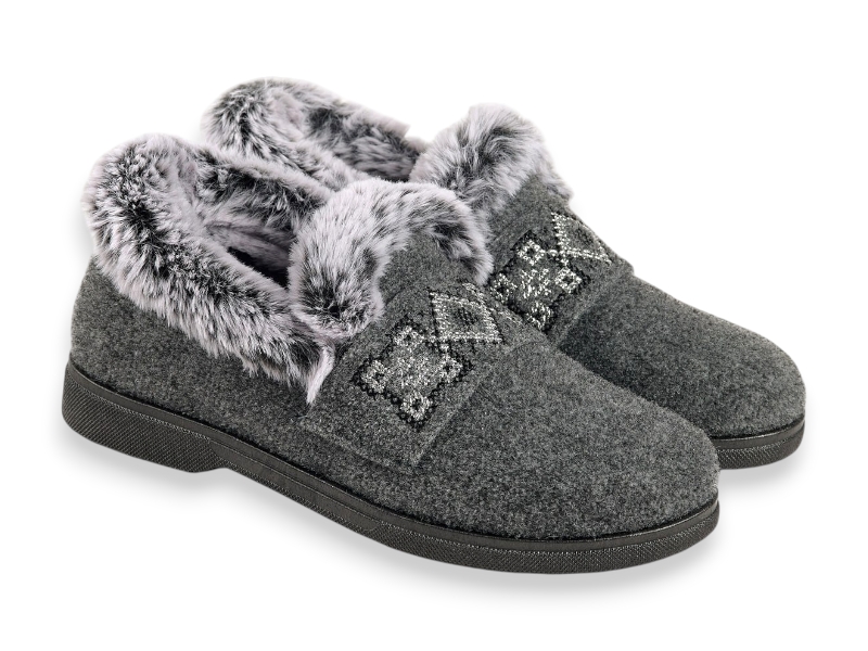 Туфли Rai shoes (37-41) TA2201 сірий (зима)