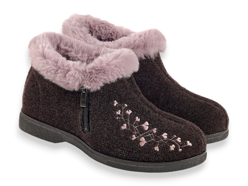Туфли Rai shoes (37-41) TA2202 коричневий (зима)