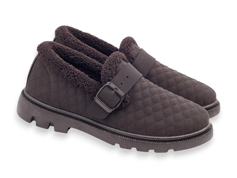 Туфли Rai shoes (37-41) TJ104 шоколад (зима)