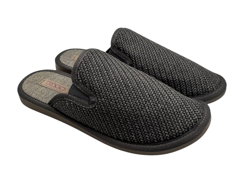 Тапочки Rai shoes (37-41) TD01 графіт (зима)