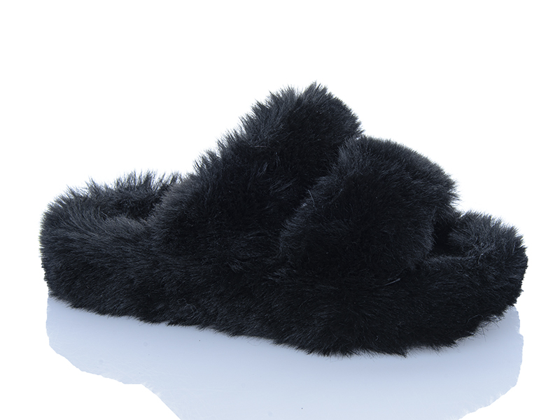 Тапочки JIBUKANG (36-41) CA01 black (зима)