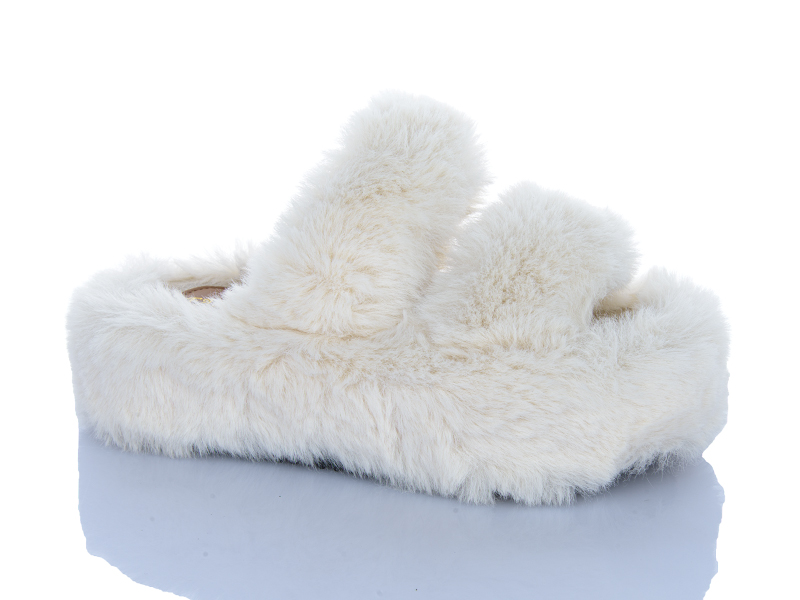 Тапочки JIBUKANG (36-40) CA08 white (зима)