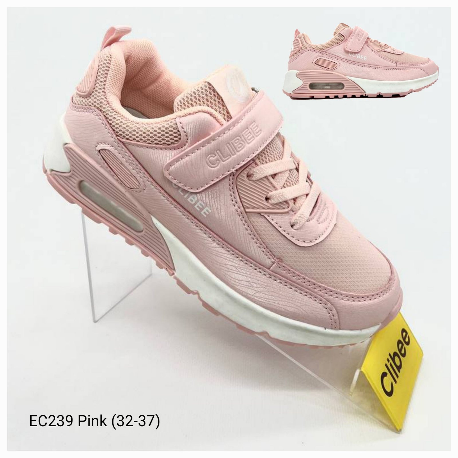 Кроссовки DvaClibee (32-37) Ap-EC239 pink (деми)