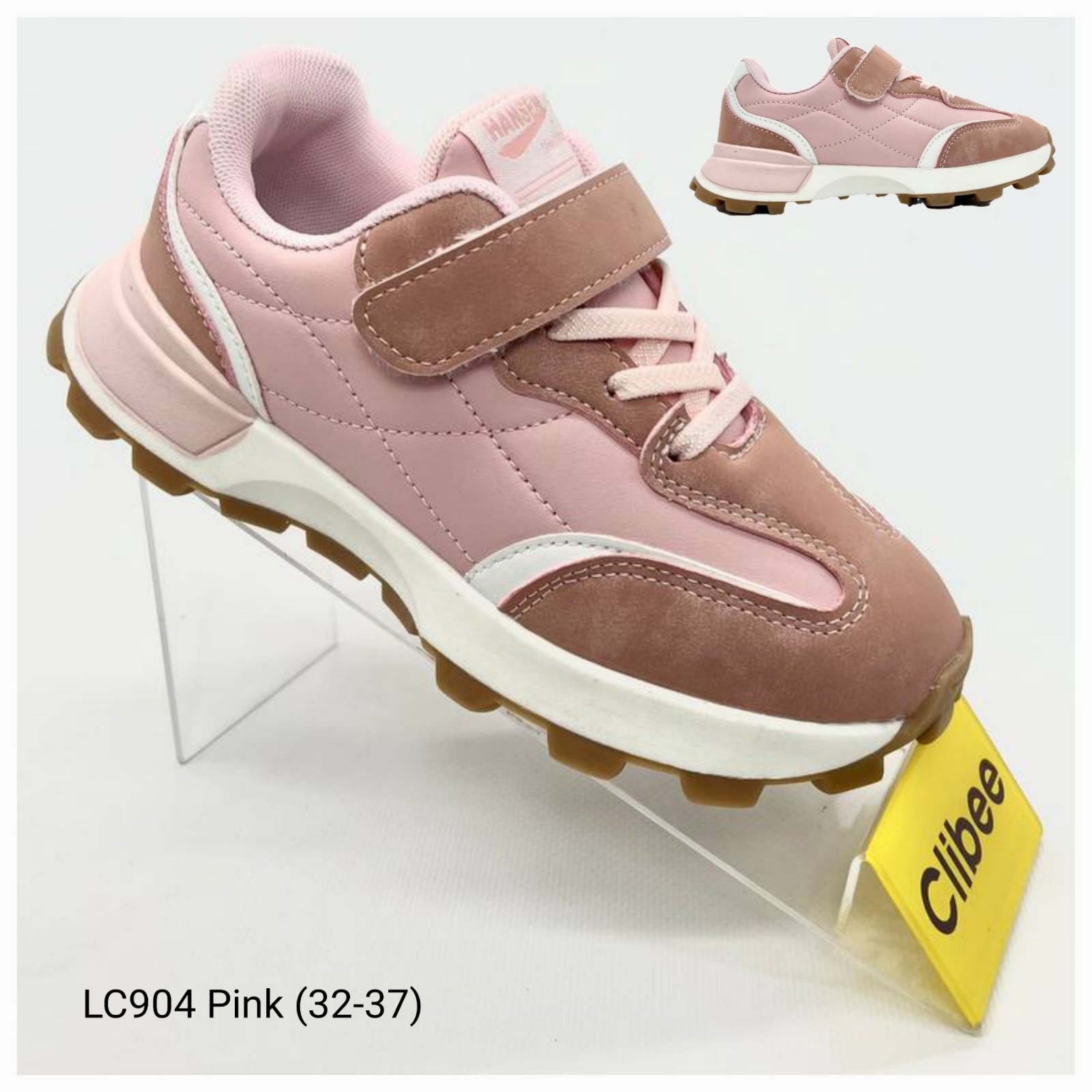 Кроссовки DvaClibee (32-37) Ap-LC904 pink (деми)