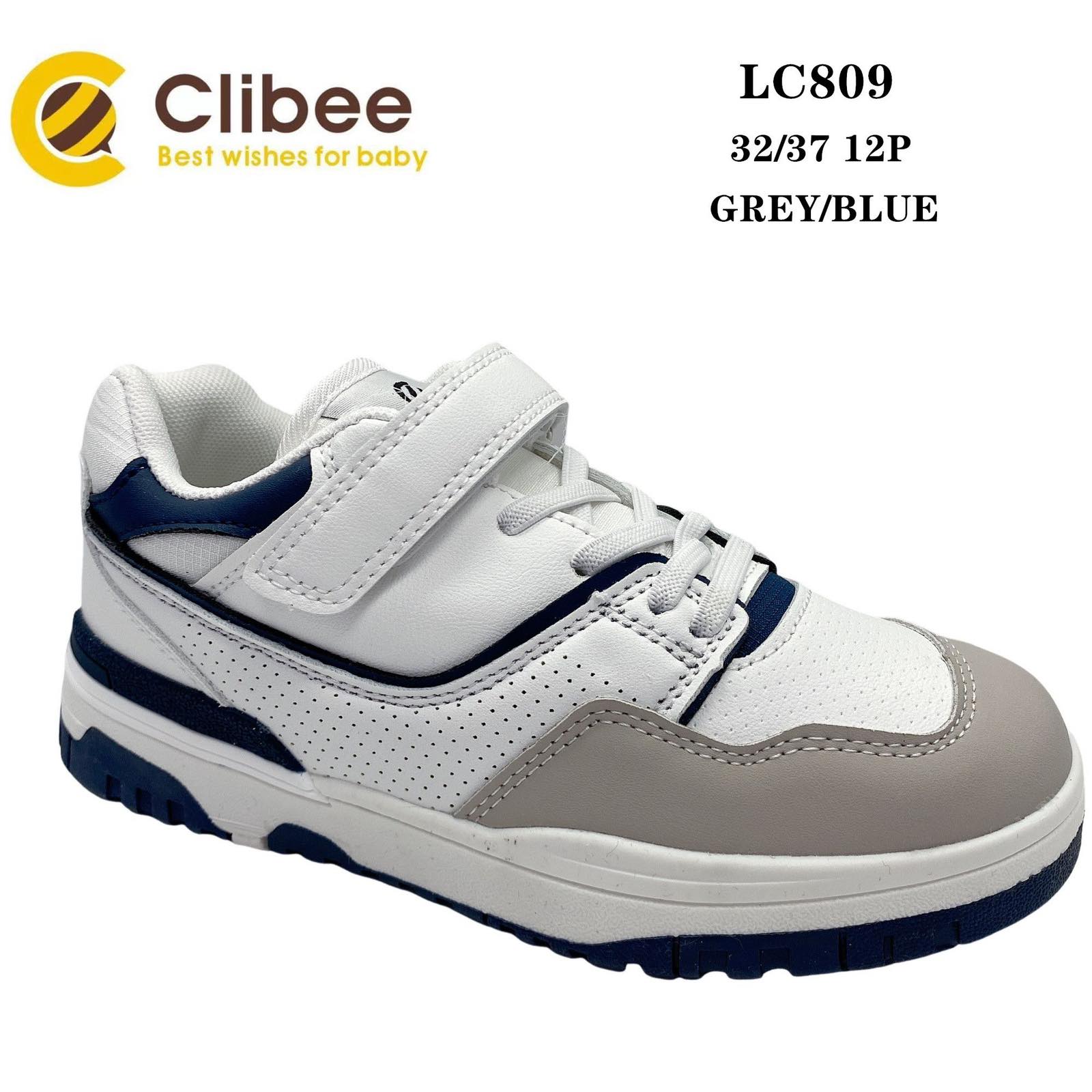Кроссовки DvaClibee (32-37) Ap-LC809 grey-blue (деми)