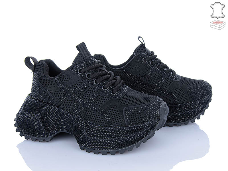 Кроссовки Ailaifa (36-41) AL6 black (деми)