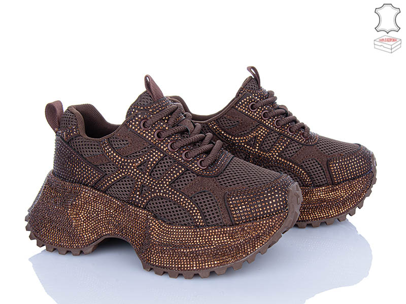 Кроссовки Ailaifa (36-41) AL7 brown (деми)