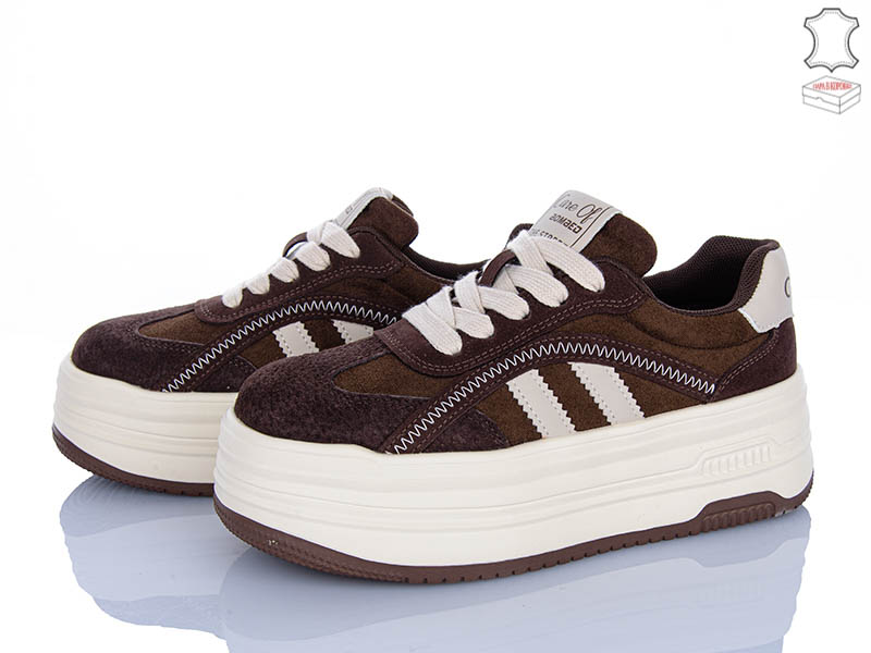 Кроссовки Ailaifa (36-41) AL8 brown (деми)