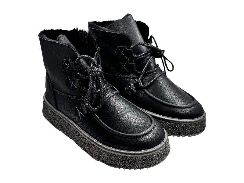 Ботинки Rai shoes (37-41) 1901 чорний (зима)