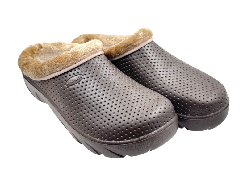 Сабо Rai shoes (37-41) 232 шоколад (зима)