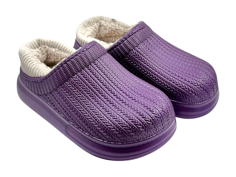 Сабо Rai shoes (24-35) 6001 фіолетовий (зима)