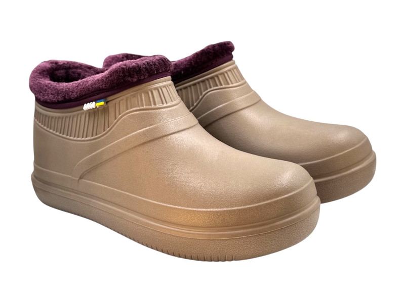 Галоши Rai shoes (37-41) 7004 капучино (зима)