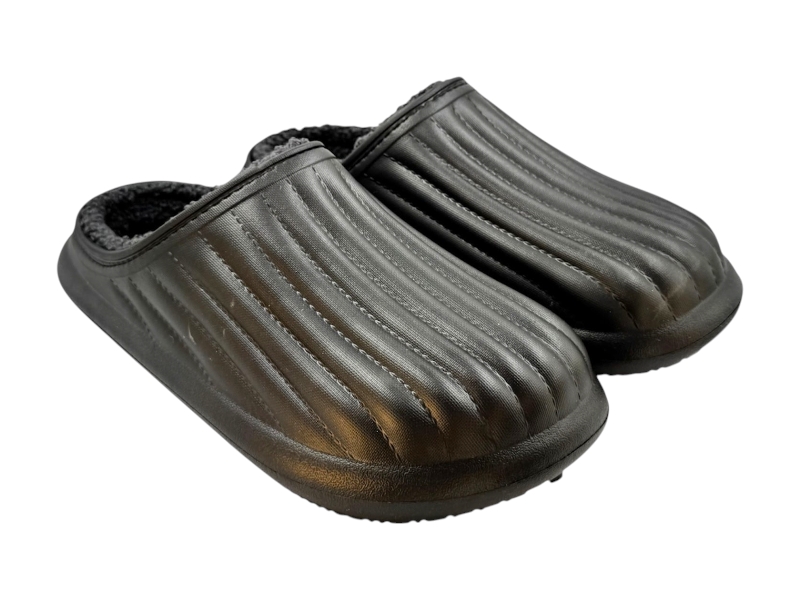 Сабо Rai shoes (41-46) 8001 чорний (зима)