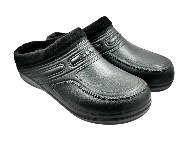 Сабо Rai shoes (41-46) C21 чорний (зима)