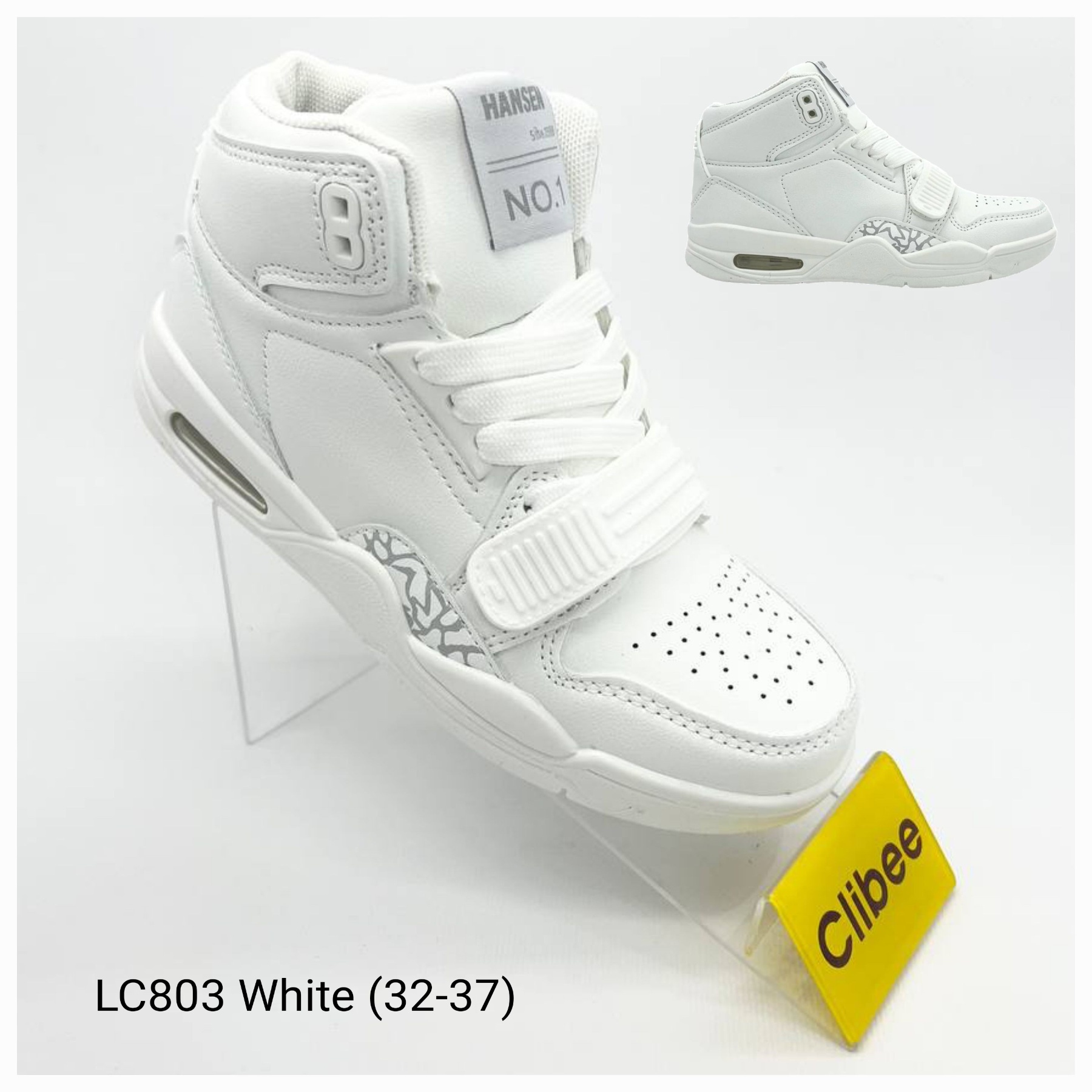 Кроссовки DvaClibee (32-37) Ap-LC803 White (деми)
