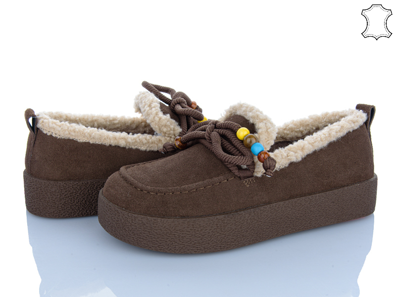 Туфли ITTS (36-41) L01 brown (зима)