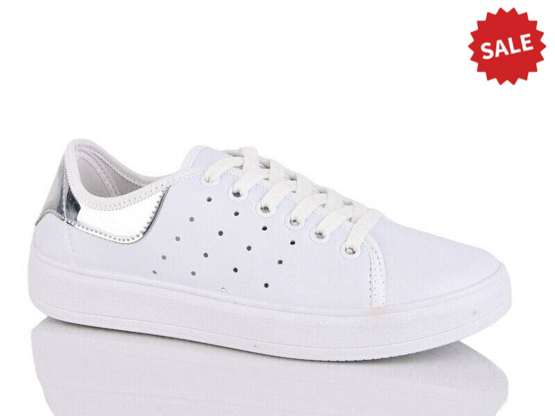 Кроссовки Malibu (36-40) 0011-4 білий (деми)