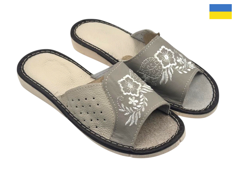 Тапочки Rai shoes (36-41) Капці 7 сірий (деми)