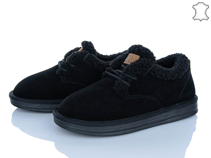 Туфли PL PS (36-40) 2623 black (зима)