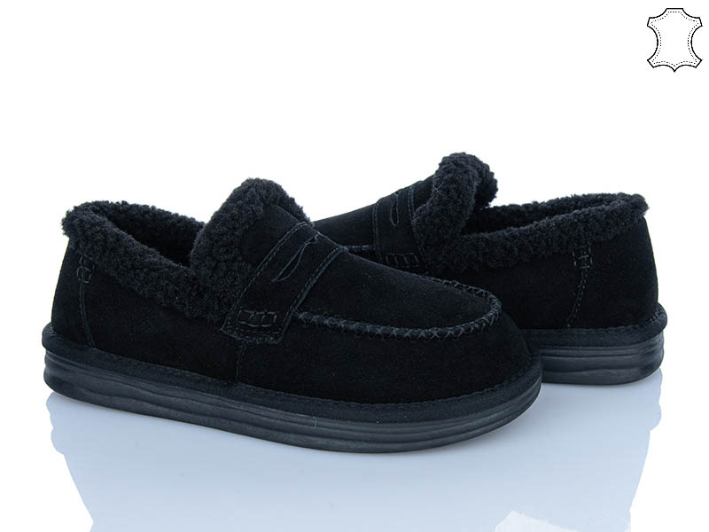 Туфли PL PS (36-40) 2626 black (зима)
