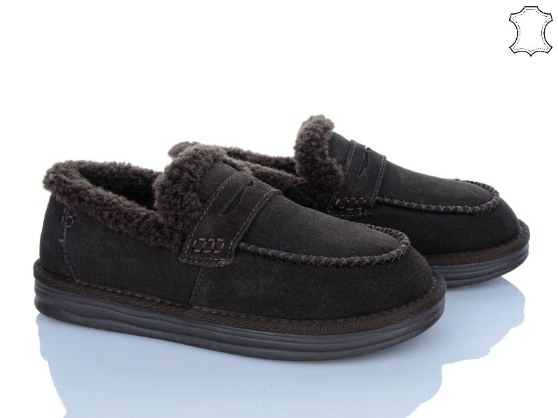 Туфли PL PS (36-40) 2626 brown (зима)