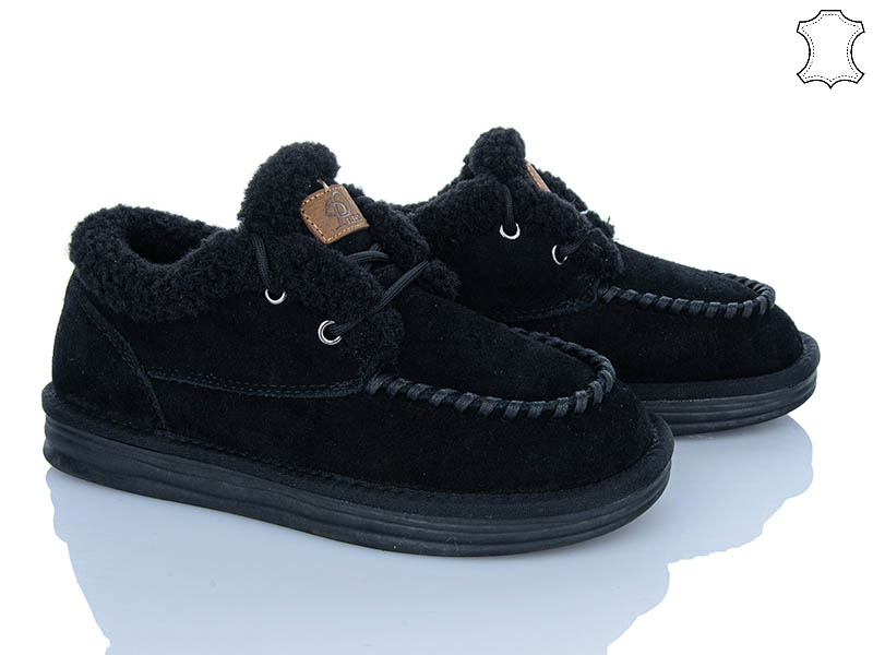 Туфли PL PS (36-40) 2627 black (зима)