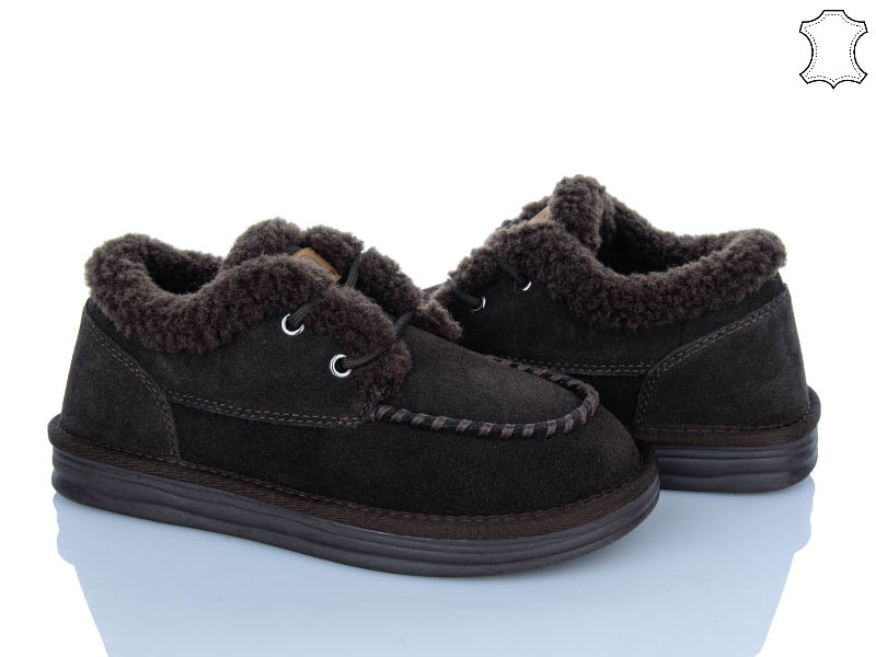 Туфли PL PS (36-40) 2627 brown (зима)