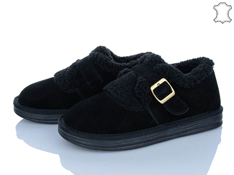 Туфли PL PS (36-40) 2629 black (зима)