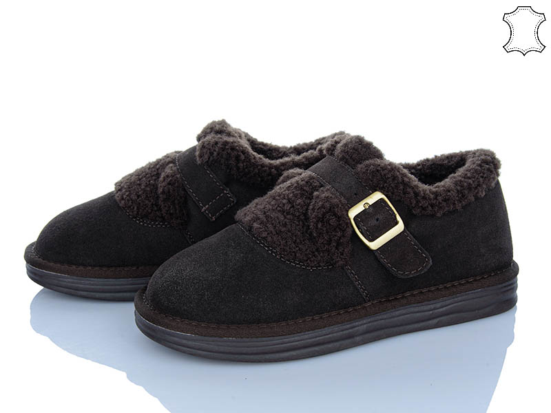 Туфли PL PS (36-40) 2629 brown (зима)