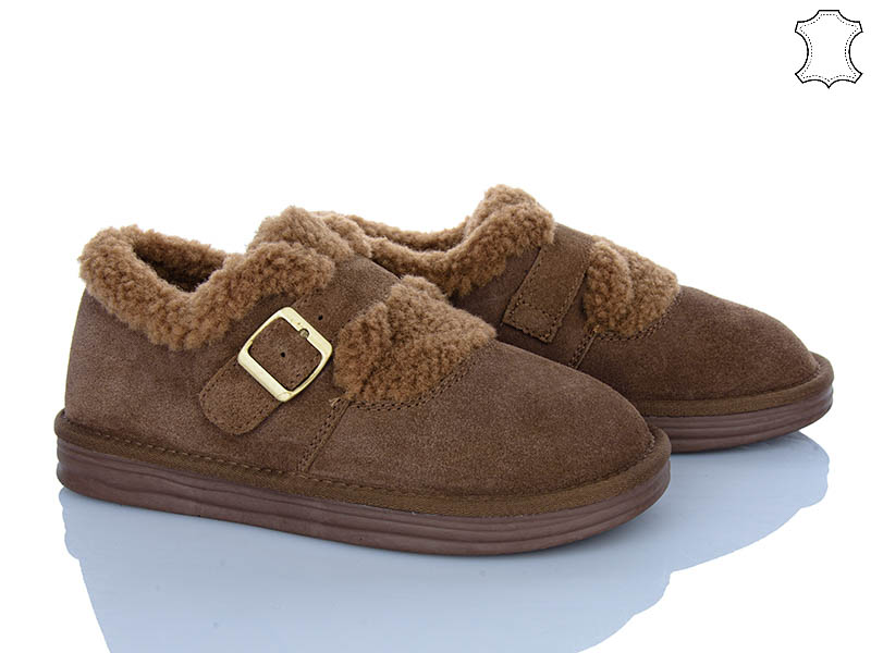 Туфли PL PS (36-40) 2629 caramel (зима)