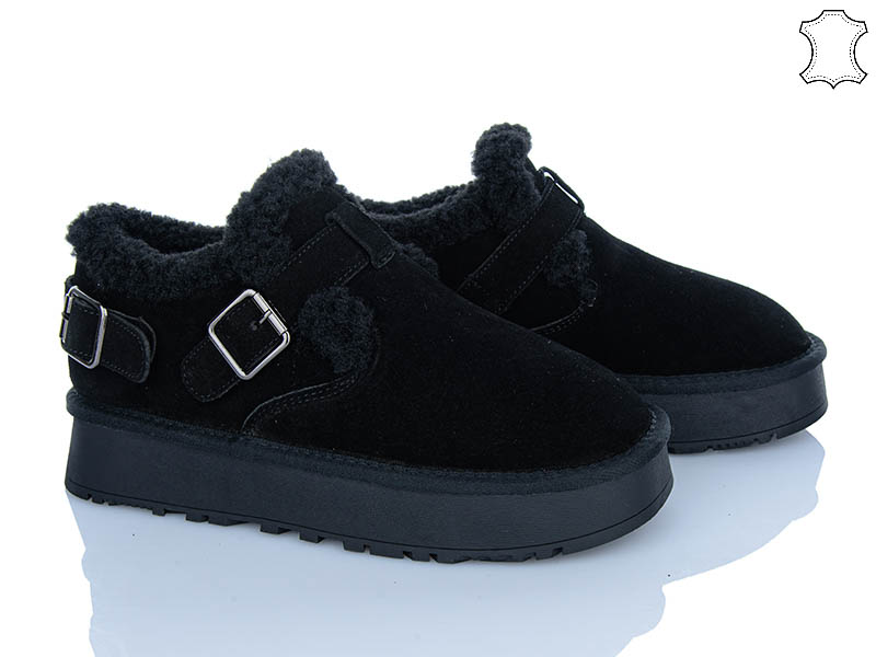 Туфли PL PS (36-40) 2635 black (зима)