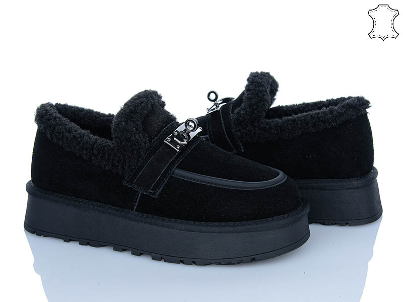 Туфли PL PS (36-40) GF2633 black (зима)