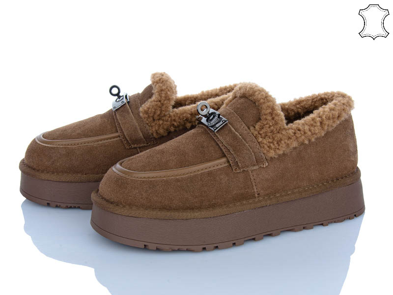Туфли PL PS (36-40) GF2633 caramel (зима)