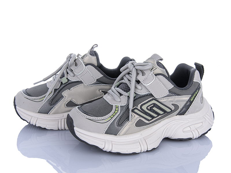Кроссовки Clibee (32-37) AC2583-1 grey (деми)