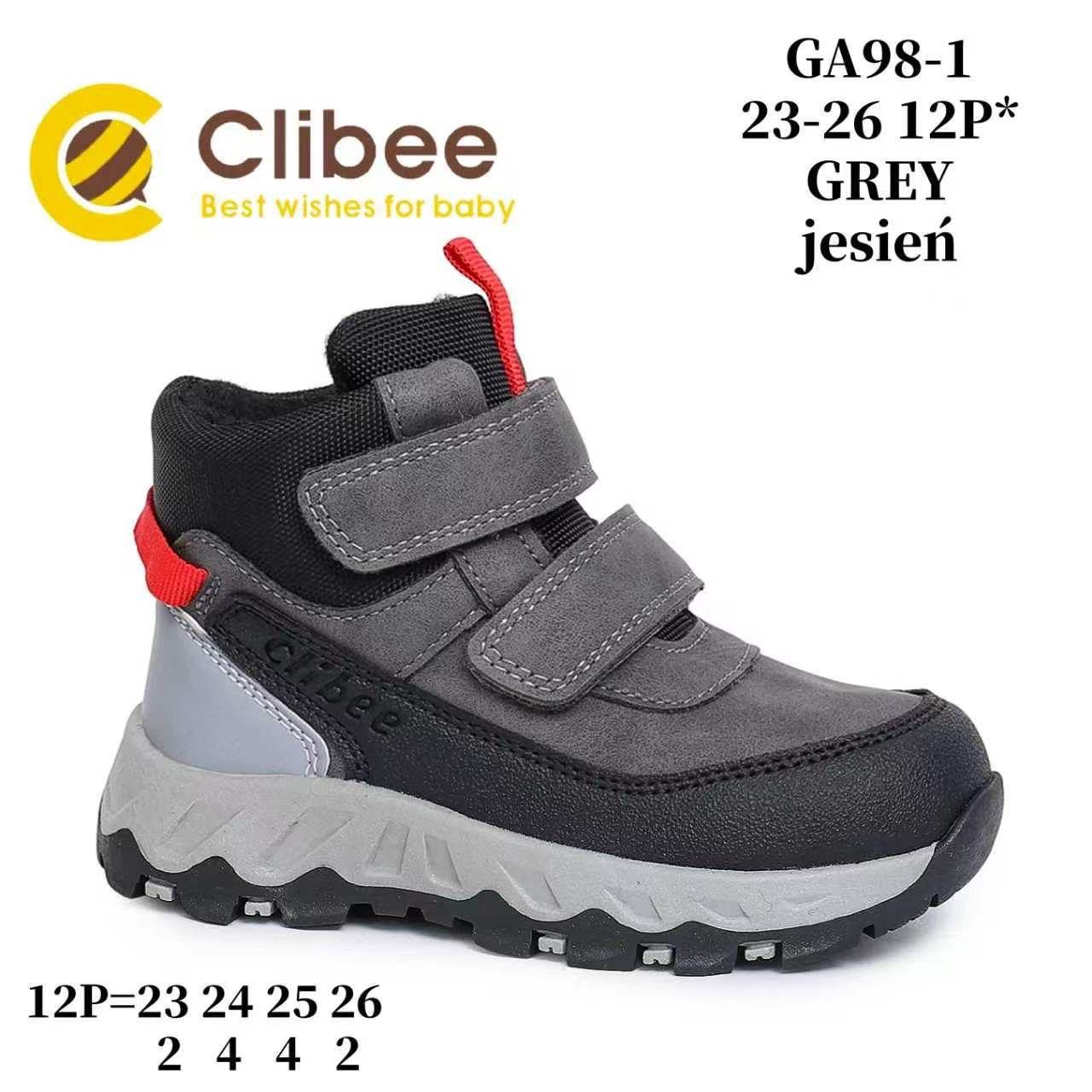 Ботинки DvaClibee (23-26) LD-GA98-1 Grey (деми)
