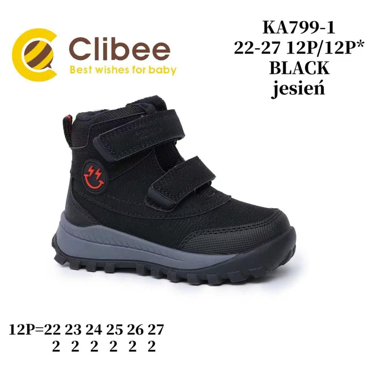Ботинки DvaClibee (22-27) LD-KA799-1 Black (деми)