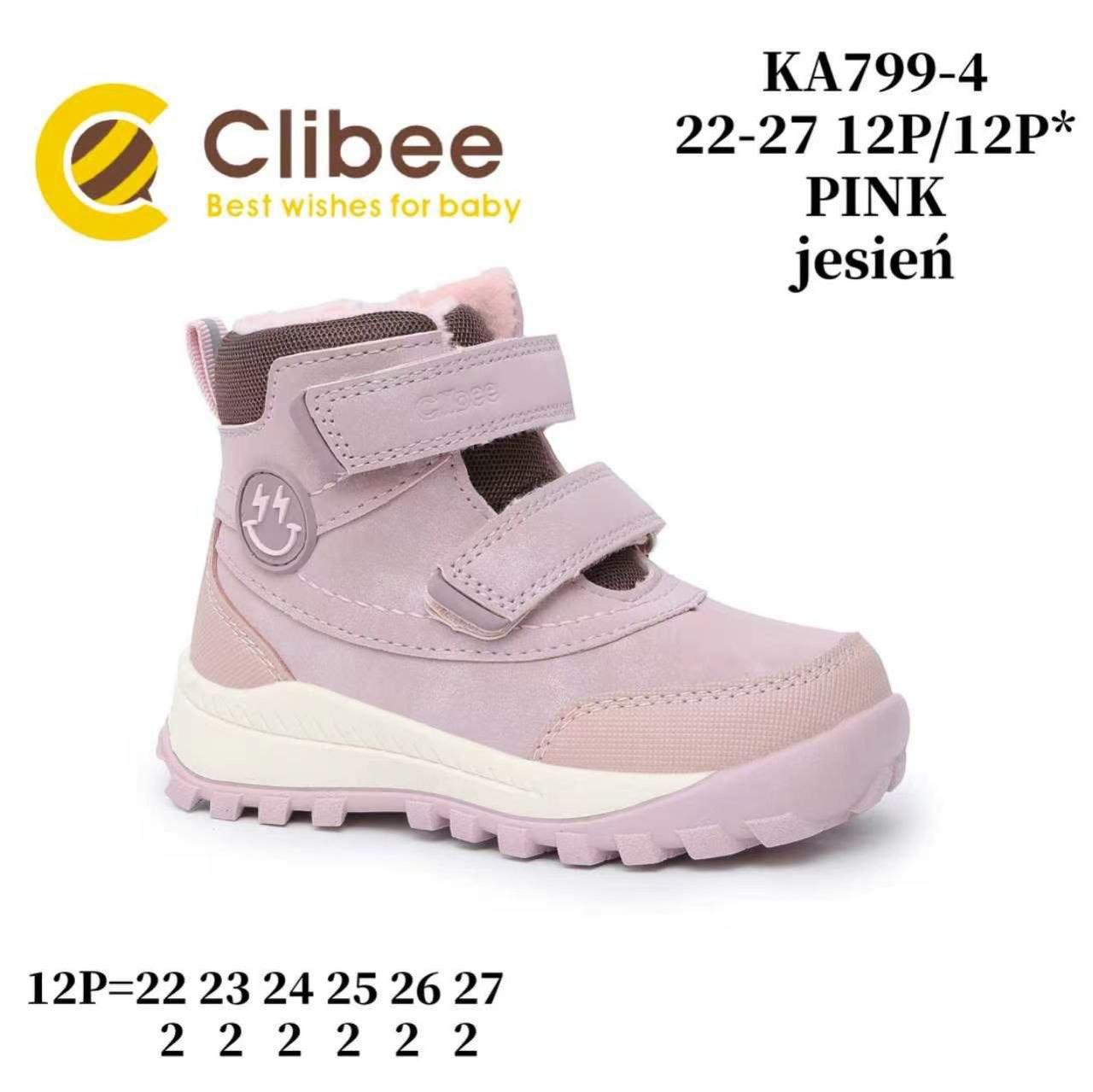 Ботинки DvaClibee (22-27) LD-KA799-4 Pink (деми)
