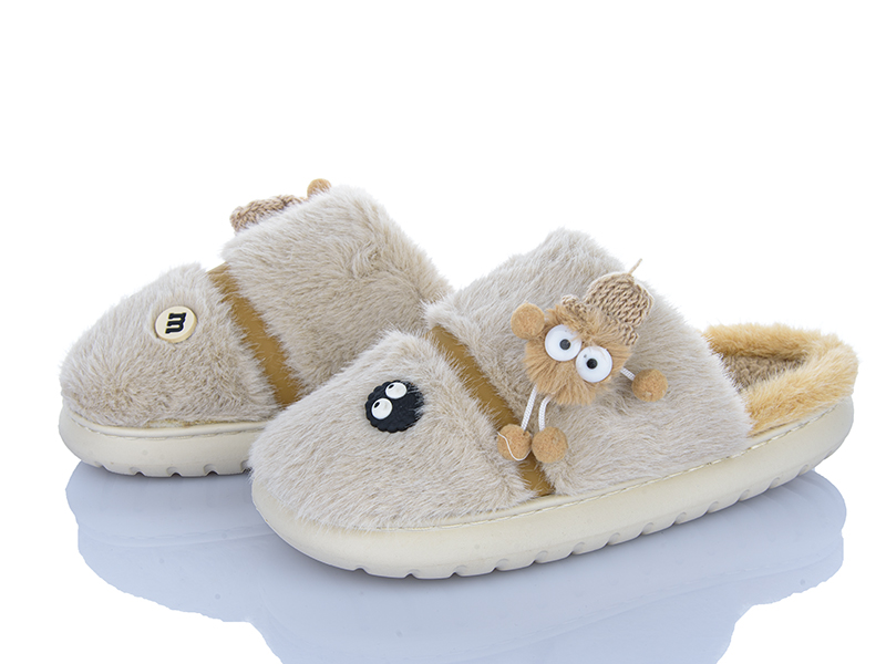 Тапочки Inblu (36-41) T25 бежевий (зима)