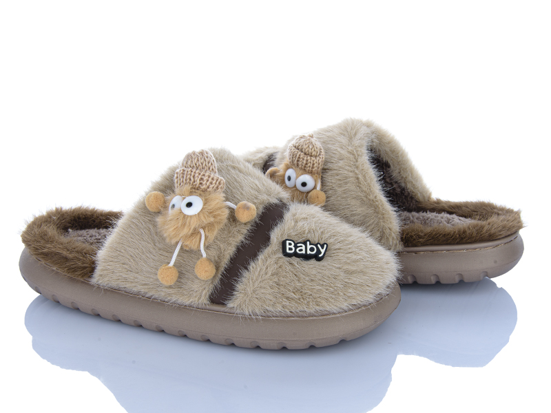 Тапочки Inblu (36-41) T25 мокко (зима)