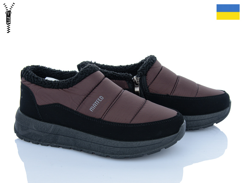 Ботинки Roks (37-41) 6102 коричневий (зима)