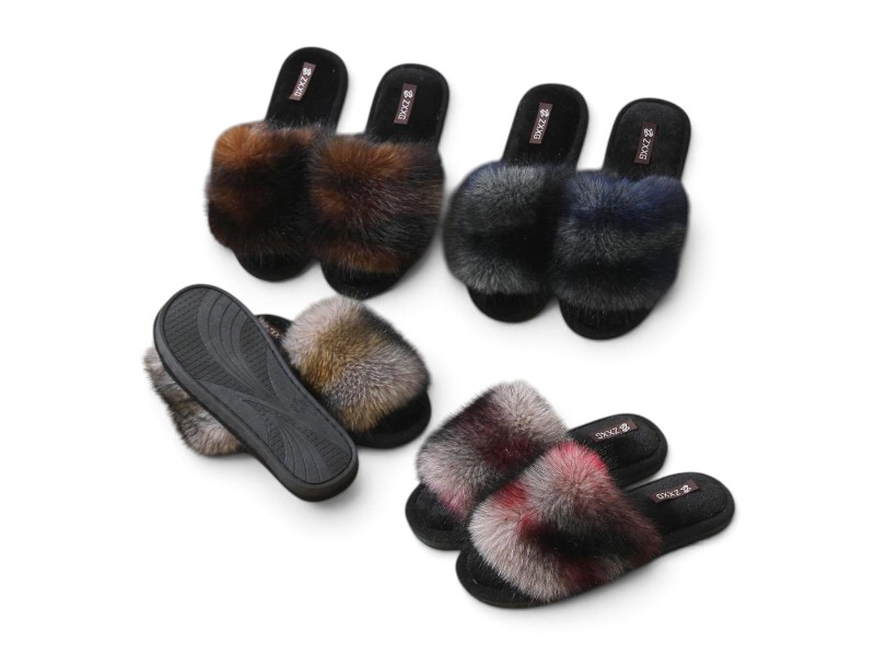 Тапочки Rai shoes (36-41) 513 mix (зима)
