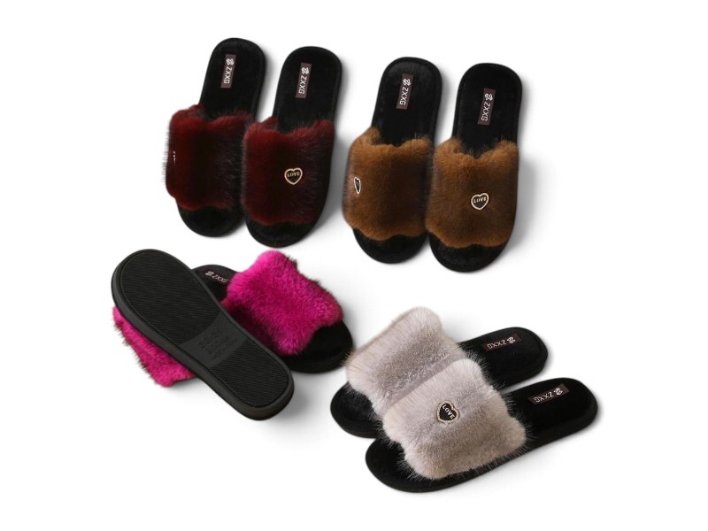 Тапочки Rai shoes (36-41) 520 mix (зима)