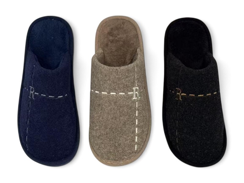 Тапочки Rai shoes (40-45) 642 mix (зима)