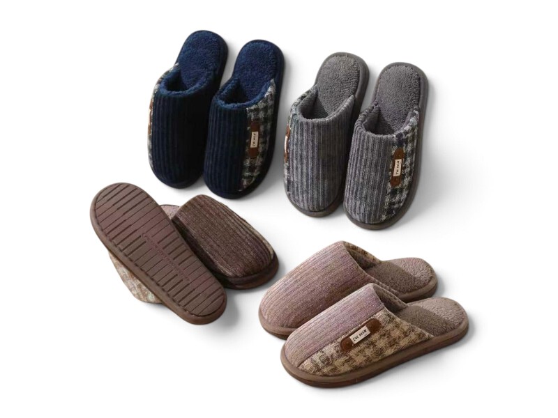 Тапочки Rai shoes (40-45) 646 mix (зима)